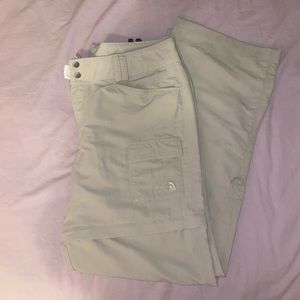 The north face zip off khaki pants